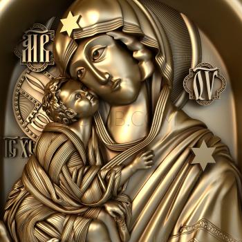 3D model Don Icon of the Mother of God (STL)